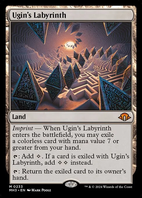 Ugin's Labyrinth, carta Magic di tipo Land illustrata da Mark Poole