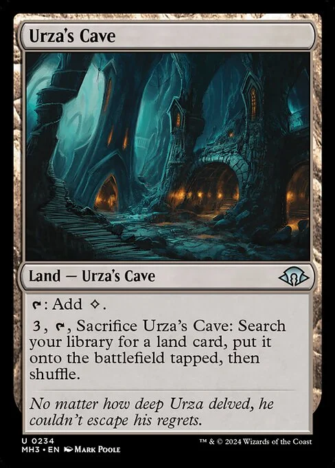 Urza's Cave, carta Magic di tipo Land — Urza's Cave illustrata da Mark Poole