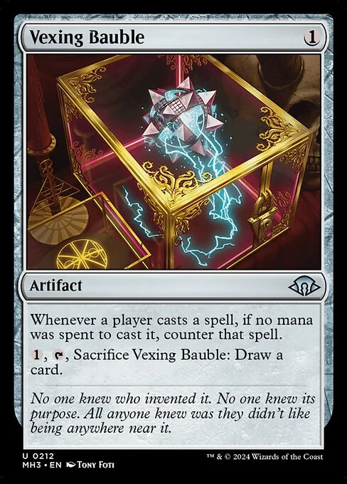 Vexing Bauble, carta Magic di tipo Artifact illustrata da Tony Foti