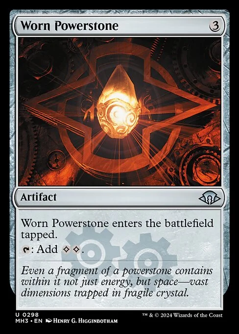 Worn Powerstone, carta Magic di tipo Artifact illustrata da Henry G. Higginbotham