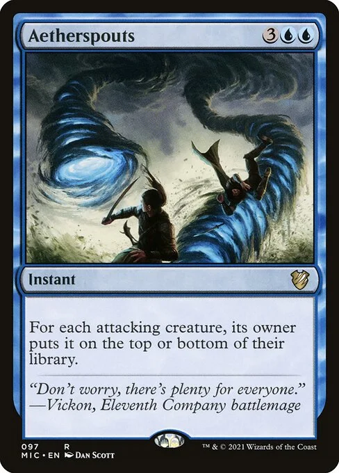 Aetherspouts, carta Magic di tipo Instant illustrata da Dan Murayama Scott