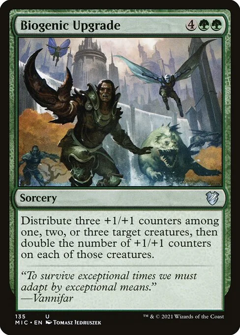 Biogenic Upgrade, carta Magic di tipo Sorcery illustrata da Tomasz Jedruszek