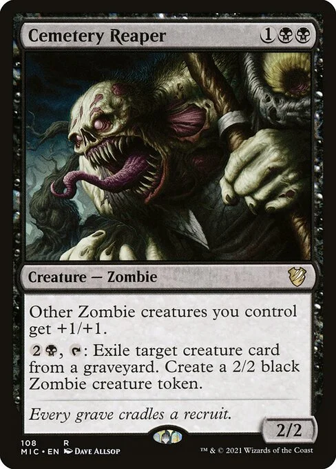 Cemetery Reaper, carta Magic di tipo Creature — Zombie illustrata da Dave Allsop
