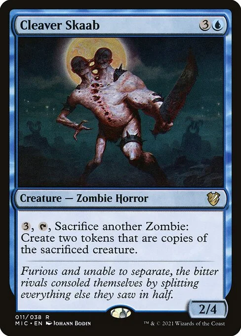 Cleaver Skaab, carta Magic di tipo Creature — Zombie Horror illustrata da Johann Bodin