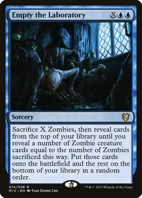Empty the Laboratory, carta Magic di tipo Sorcery illustrata da Tuan Duong Chu