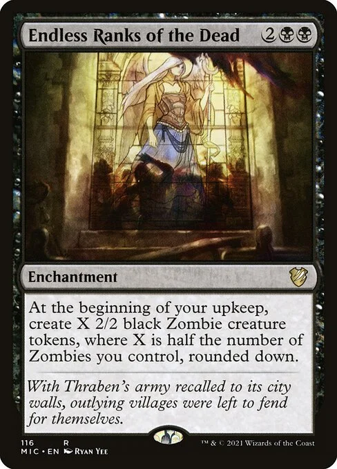 Endless Ranks of the Dead, carta Magic di tipo Enchantment illustrata da Ryan Yee