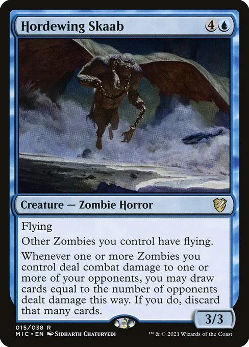 Hordewing Skaab, carta Magic di tipo Creature — Zombie Horror illustrata da Sidharth Chaturvedi