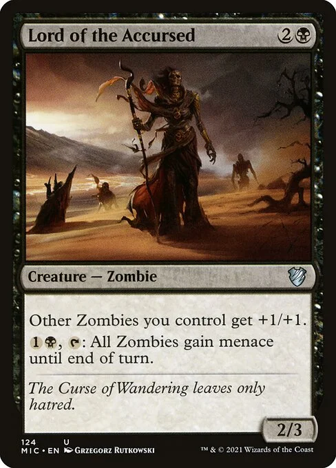 Lord of the Accursed, carta Magic di tipo Creature — Zombie illustrata da Grzegorz Rutkowski