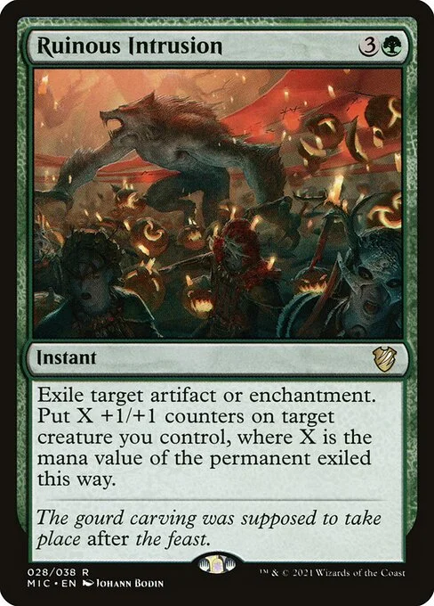 Ruinous Intrusion, carta Magic di tipo Instant illustrata da Johann Bodin