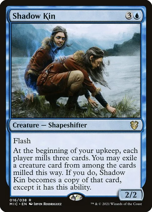 Shadow Kin, carta Magic di tipo Creature — Shapeshifter illustrata da Irvin Rodriguez