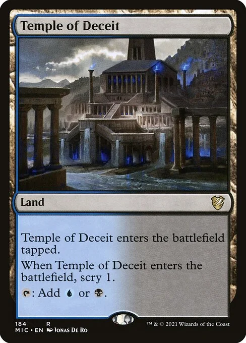 Temple of Deceit, carta Magic di tipo Land illustrata da Jonas De Ro