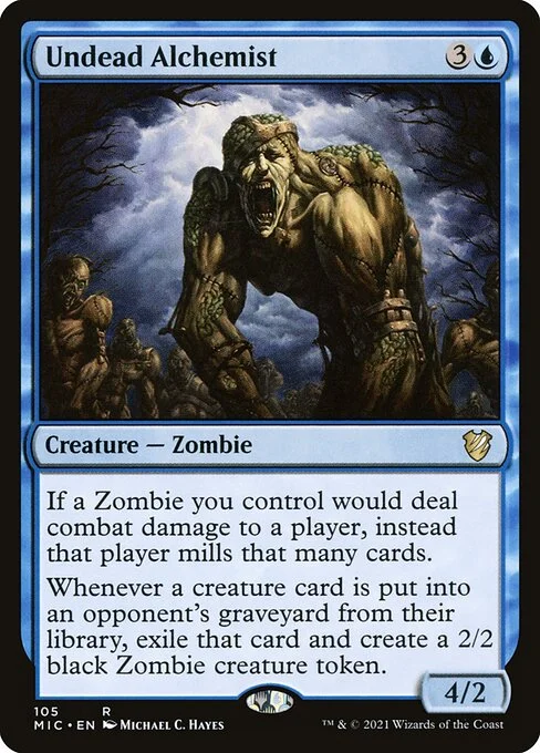 Undead Alchemist, carta Magic di tipo Creature — Zombie illustrata da Michael C. Hayes