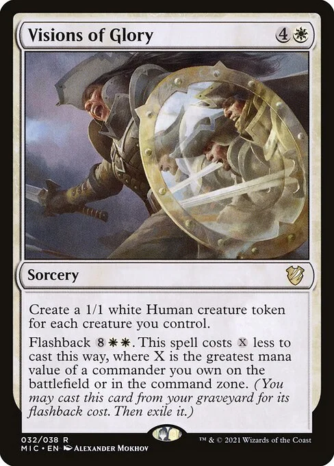 Visions of Glory, carta Magic di tipo Sorcery illustrata da Alexander Mokhov