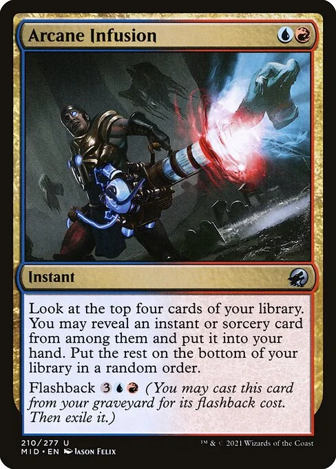 Arcane Infusion, carta Magic di tipo Instant illustrata da Jason Felix