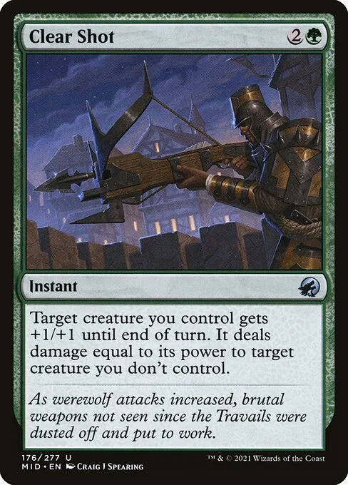 Clear Shot, carta Magic di tipo Instant illustrata da Craig J Spearing