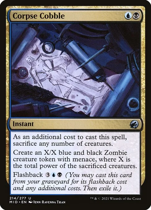 Corpse Cobble, carta Magic di tipo Instant illustrata da Ravenna Tran
