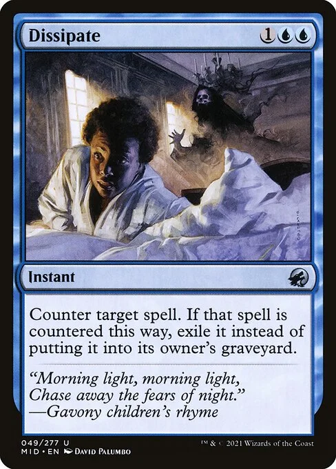 Dissipate, carta Magic di tipo Instant illustrata da David Palumbo