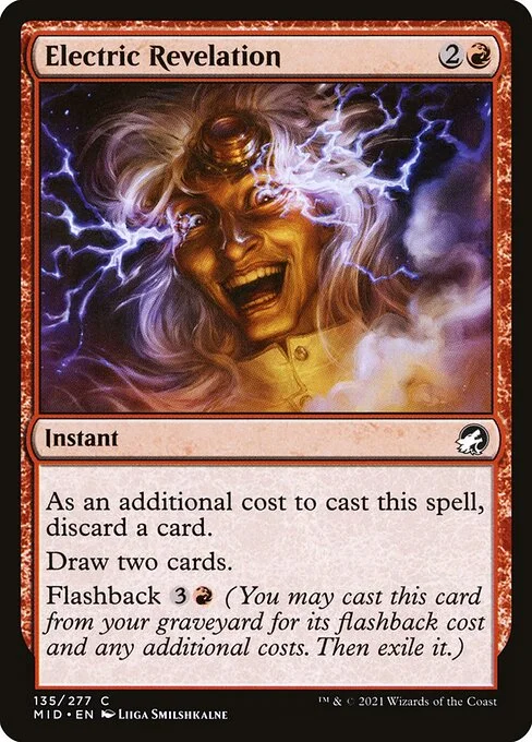 Electric Revelation, carta Magic di tipo Instant illustrata da Liiga Smilshkalne