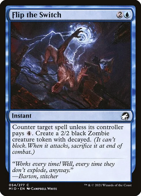 Flip the Switch, carta Magic di tipo Instant illustrata da Campbell White
