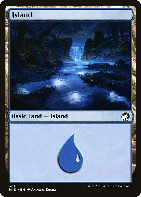 Island, carta Magic di tipo Basic Land — Island illustrata da Andreas Rocha