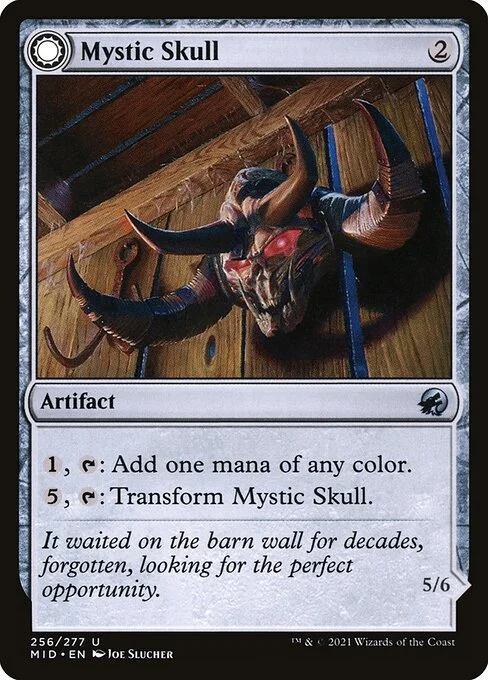 Mystic Skull // Mystic Monstrosity, carta Magic di tipo Artifact // Artifact Creature — Construct illustrata da Joe Slucher