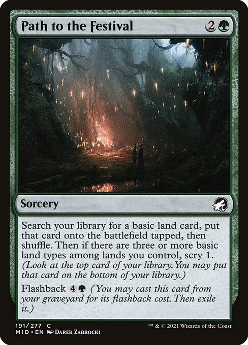 Path to the Festival, carta Magic di tipo Sorcery illustrata da Darek Zabrocki