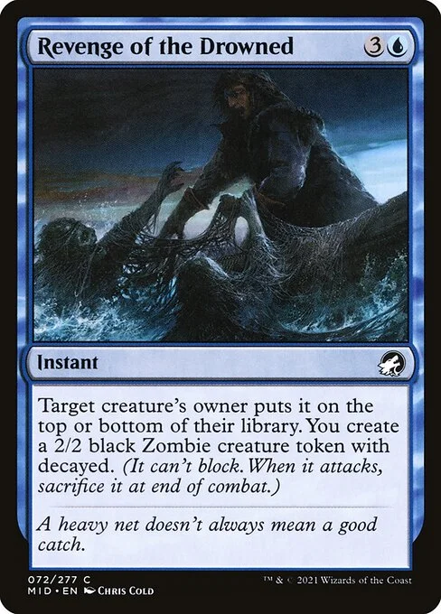 Revenge of the Drowned, carta Magic di tipo Instant illustrata da Chris Cold