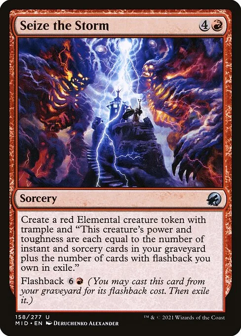 Seize the Storm, carta Magic di tipo Sorcery illustrata da Deruchenko Alexander