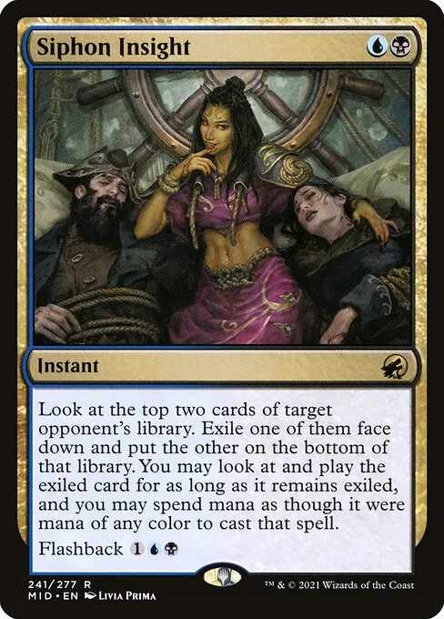 Siphon Insight, carta Magic di tipo Instant illustrata da Livia Prima