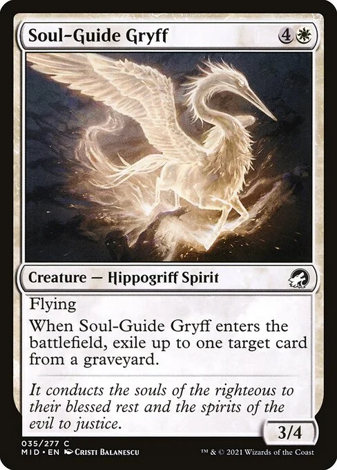 Soul-Guide Gryff, carta Magic di tipo Creature — Hippogriff Spirit illustrata da Cristi Balanescu