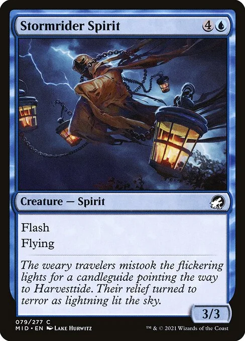 Stormrider Spirit, carta Magic di tipo Creature — Spirit illustrata da Lake Hurwitz