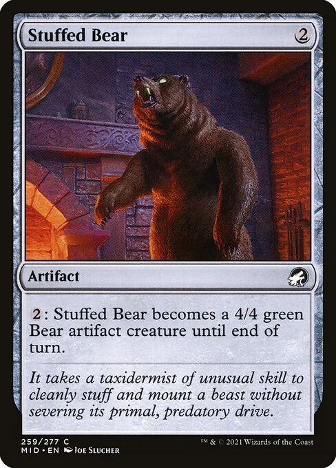 Stuffed Bear, carta Magic di tipo Artifact illustrata da Joe Slucher