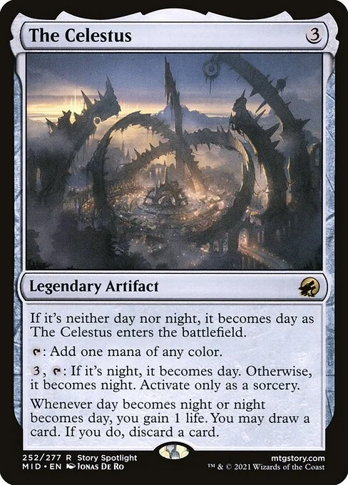The Celestus, carta Magic di tipo Legendary Artifact illustrata da Jonas De Ro