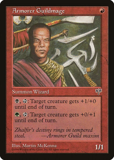 Armorer Guildmage, carta Magic di tipo Creature — Human Wizard illustrata da Martin McKenna