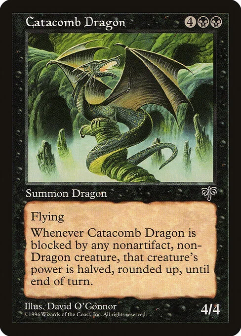 Catacomb Dragon, carta Magic di tipo Creature — Dragon illustrata da David O'Connor