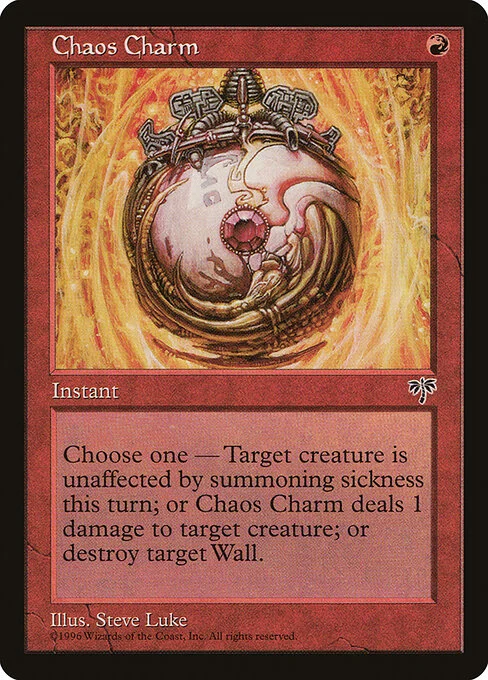 Chaos Charm, carta Magic di tipo Instant illustrata da Steve Luke