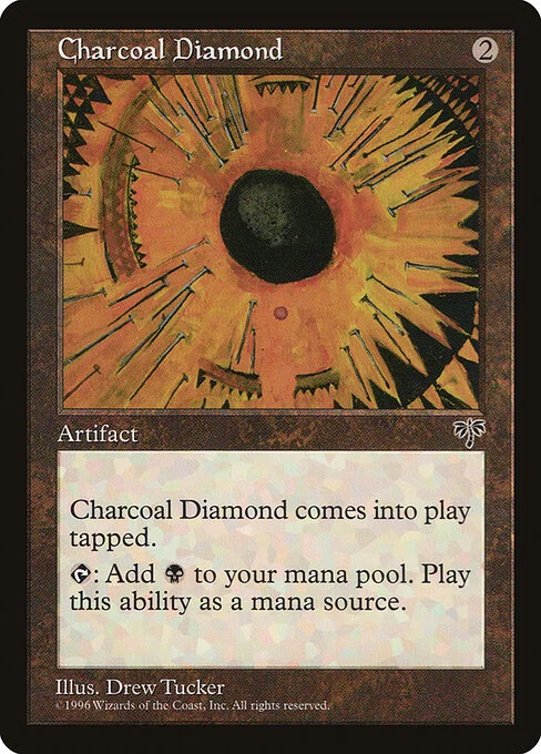 Charcoal Diamond, carta Magic di tipo Artifact illustrata da Drew Tucker