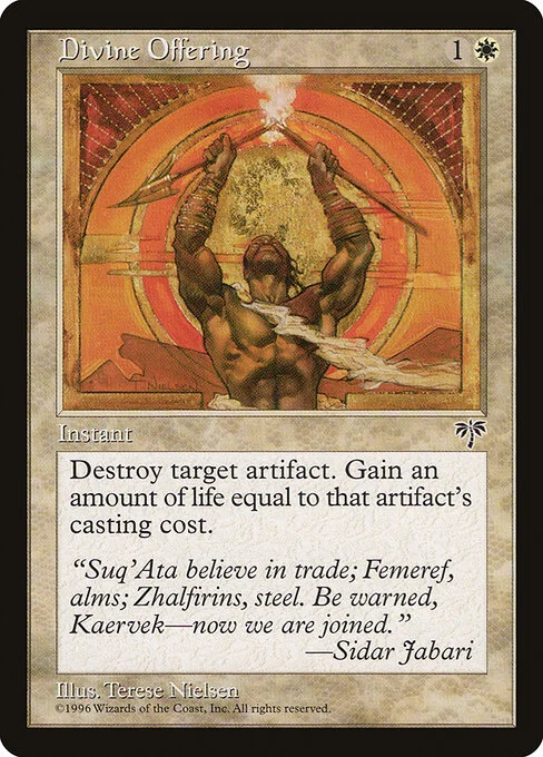 Divine Offering, carta Magic di tipo Instant illustrata da Terese Nielsen