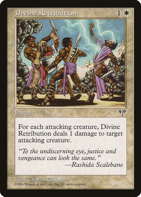 Divine Retribution, carta Magic di tipo Instant illustrata da Charles Gillespie