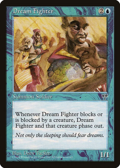 Dream Fighter, carta Magic di tipo Creature — Human Soldier illustrata da Drew Tucker
