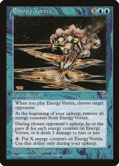 Energy Vortex, carta Magic di tipo Enchantment illustrata da Tom Wänerstrand