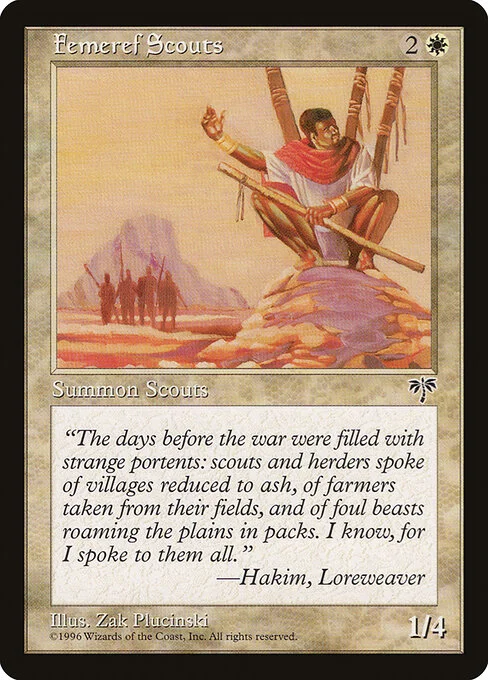 Femeref Scouts, carta Magic di tipo Creature — Human Scout illustrata da Zak Plucinski