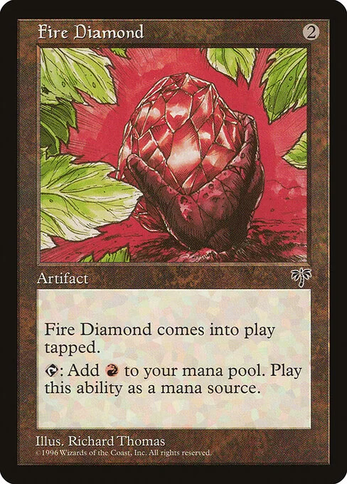 Fire Diamond, carta Magic di tipo Artifact illustrata da Richard Thomas