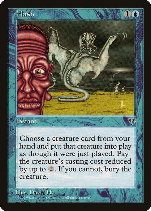 Flash, carta Magic di tipo Instant illustrata da David Ho