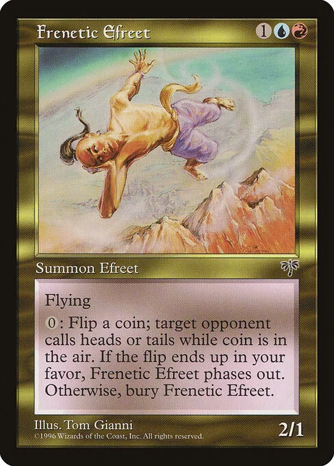Frenetic Efreet, carta Magic di tipo Creature — Efreet illustrata da Thomas Gianni