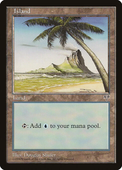 Island, carta Magic di tipo Basic Land — Island illustrata da Douglas Shuler