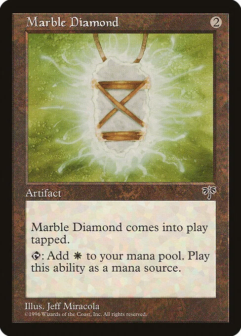 Marble Diamond, carta Magic di tipo Artifact illustrata da Jeff Miracola