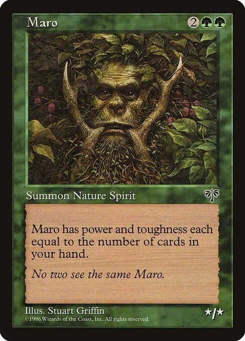 Maro, carta Magic di tipo Creature — Elemental illustrata da Stuart Griffin