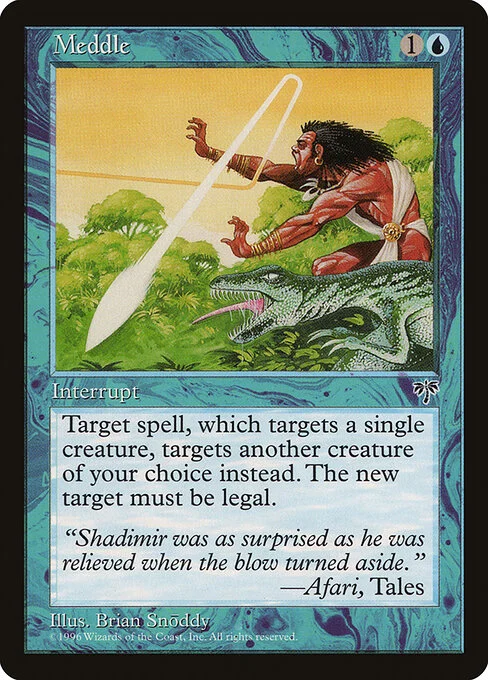Meddle, carta Magic di tipo Instant illustrata da Brian Snõddy
