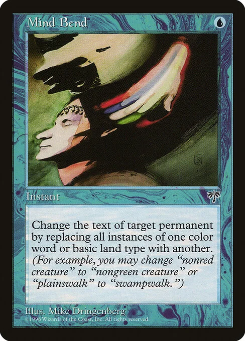 Mind Bend, carta Magic di tipo Instant illustrata da Mike Dringenberg
